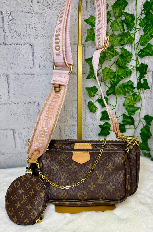 Louis Vuitton Monogram Multi Pochette (Pink)