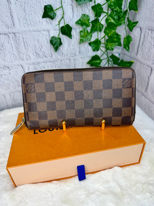 Louis Vuitton Damier Ebene Long Zippy Wallet