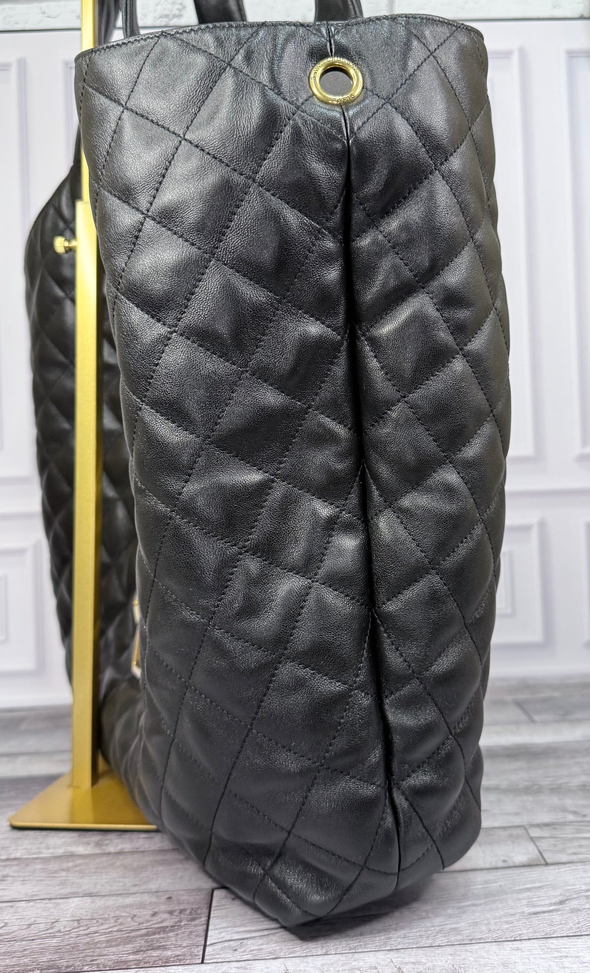 Saint Laurent iCare Maxi Tote (Black Lambskin) - Like New