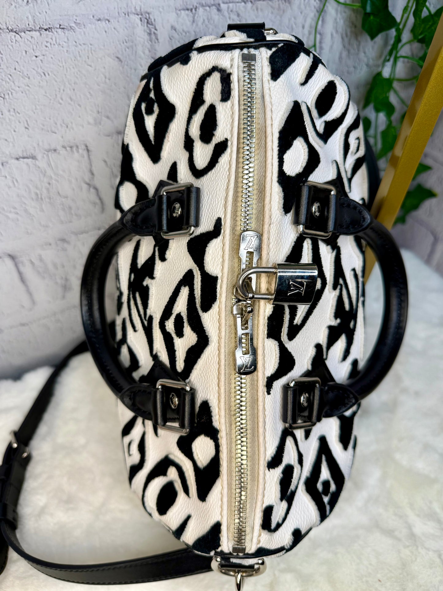 Louis Vuitton x Urs Fischer Limited Edition Speedy 25 Bandouliere
