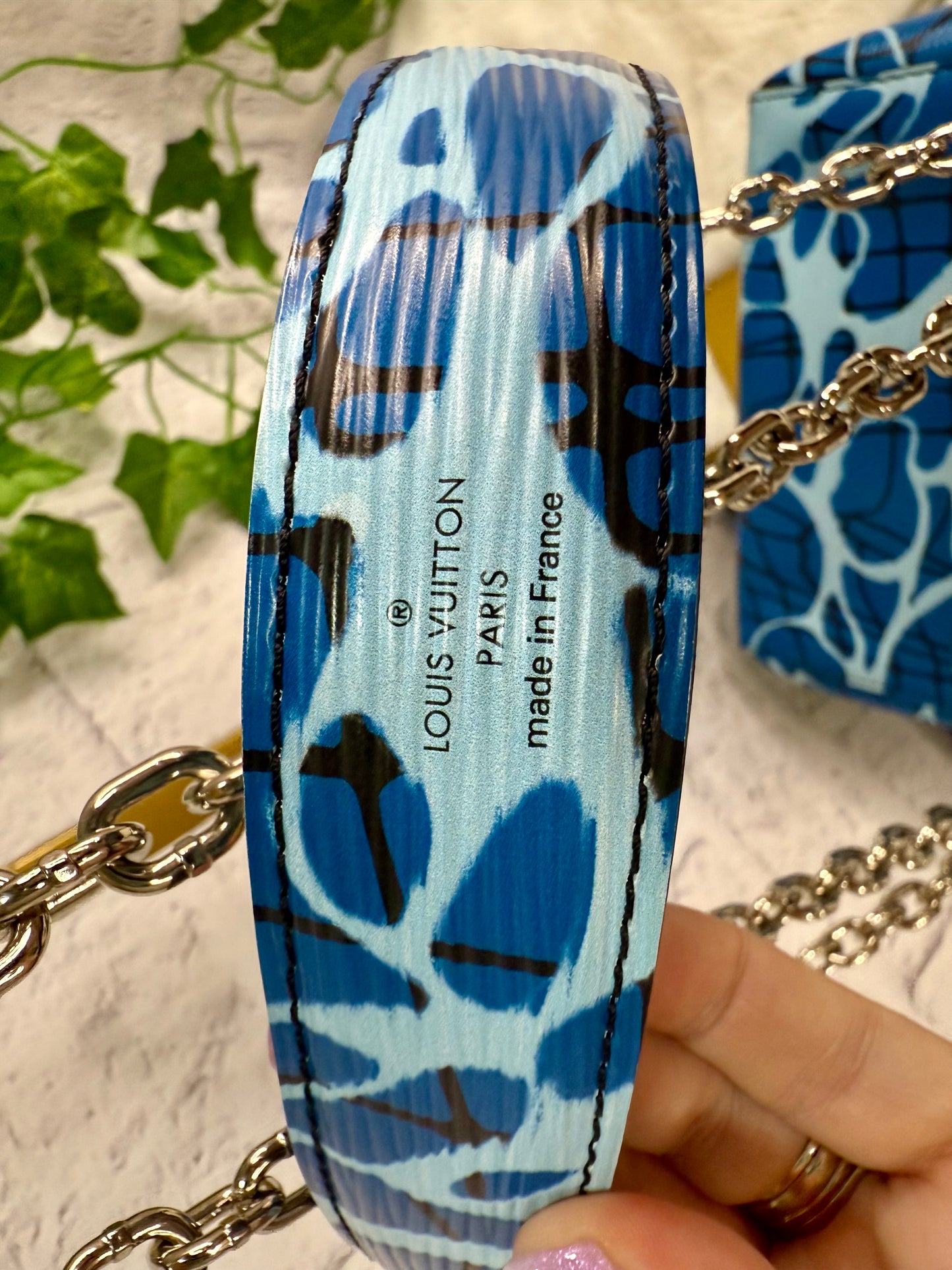 Louis Vuitton Limited Edition Epi Aqua Twist PM