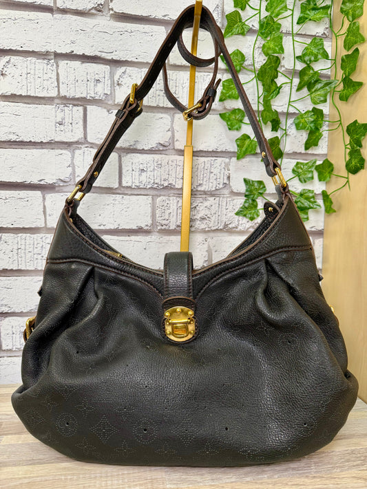 Louis Vuitton Black Mahina Leather XS Hobo