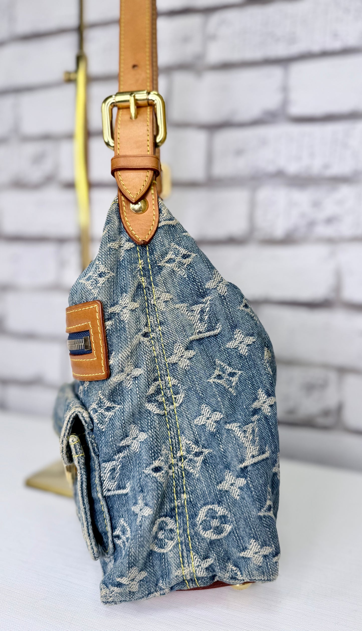 Louis Vuitton Monogram Denim Baggy PM - Great