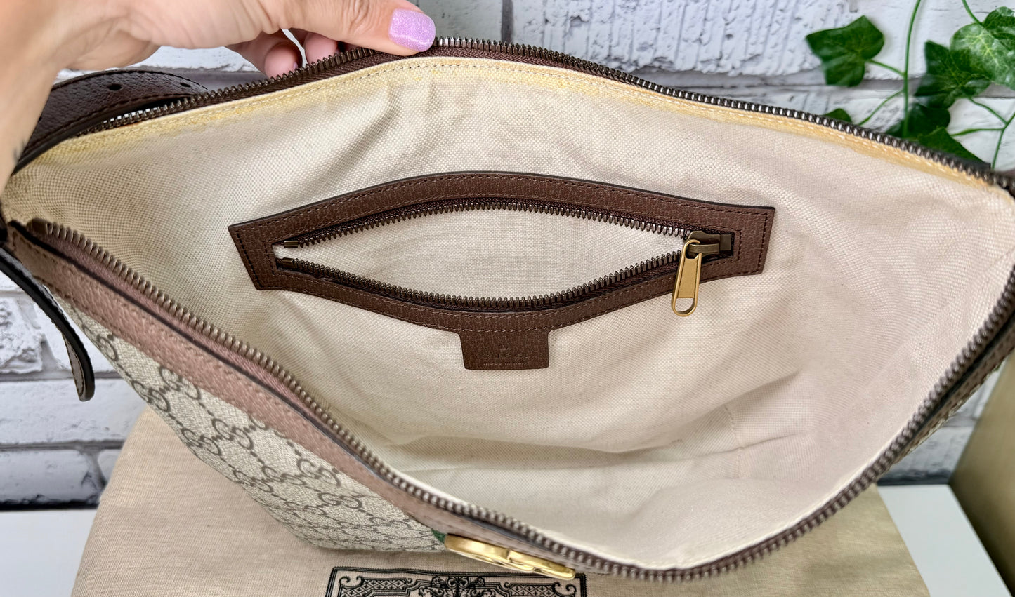 Gucci Supreme Ophidia Hobo Small & Coin Pouch Set - Excellent/New