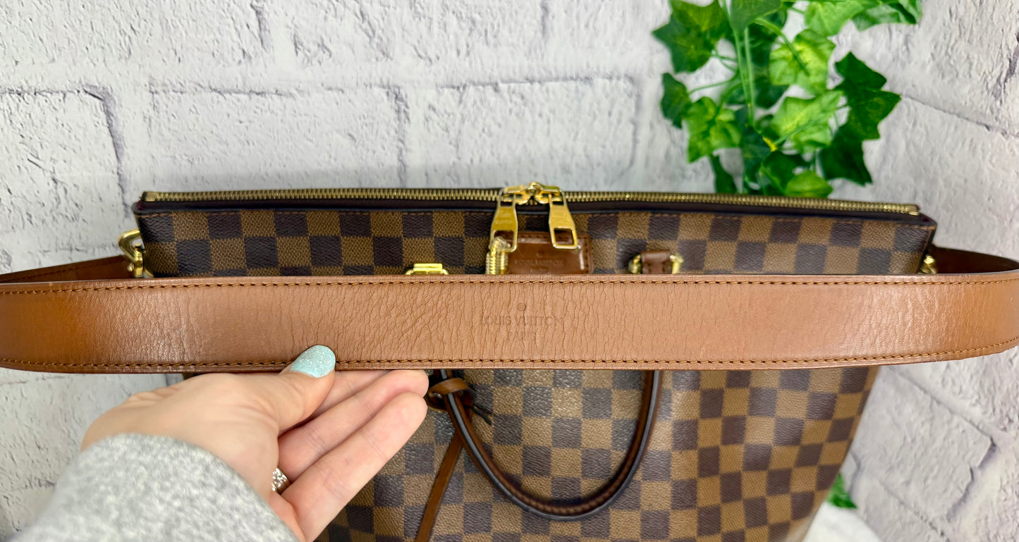 Louis Vuitton Damier Ebene Belmont Zip Tote