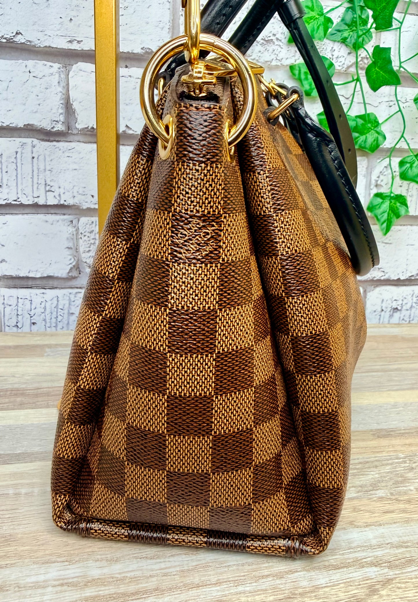 Pre-Owned Louis Vuitton Damier Ebene Odeon PM Tote