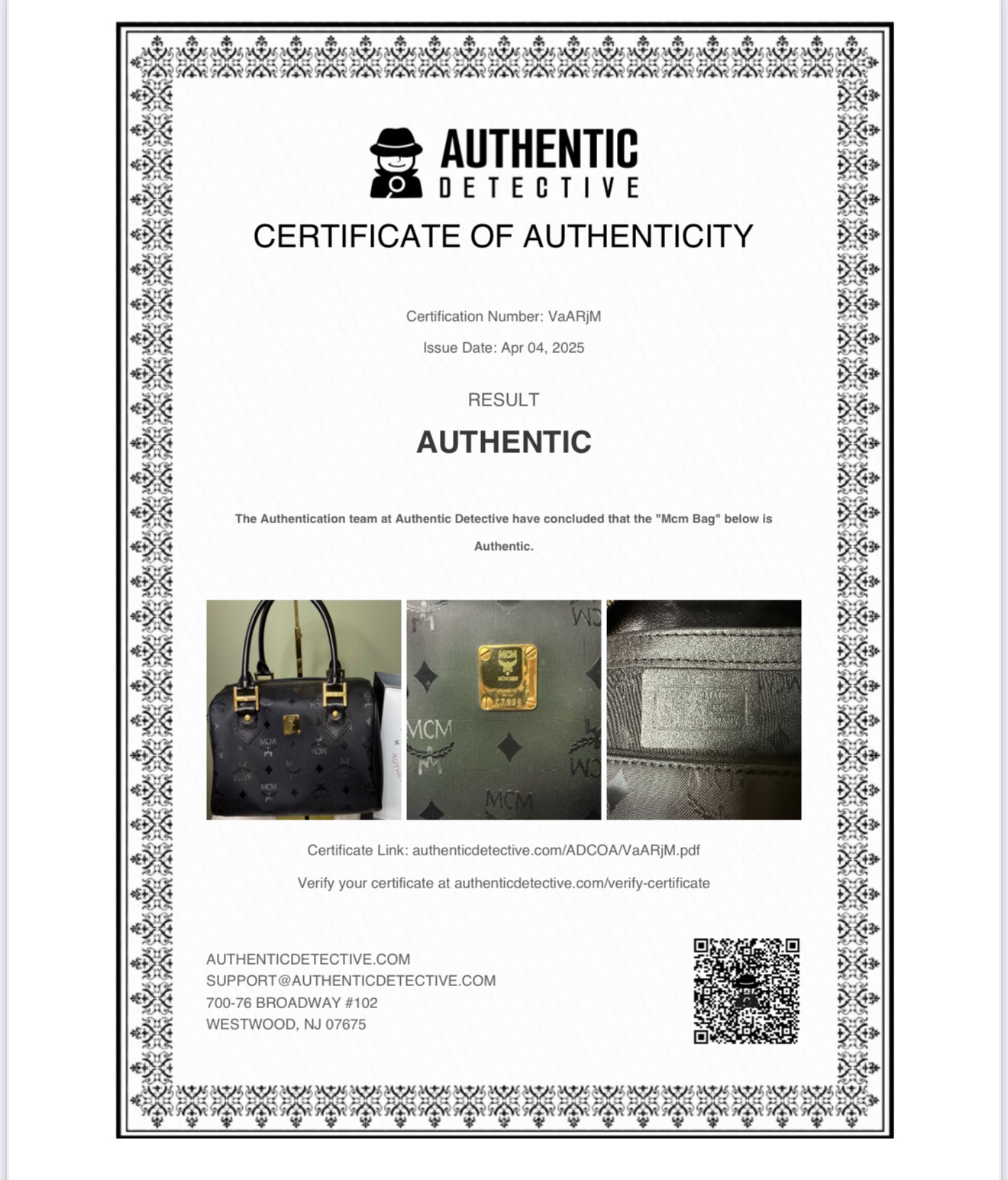MCM Visetos Boston Bag
