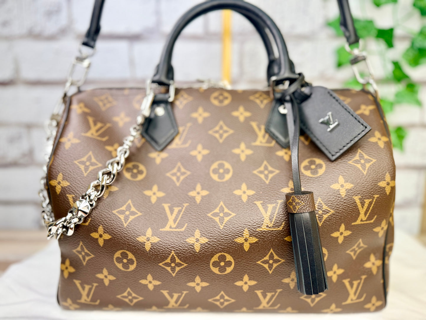 Pre-Owned Louis Vuitton Soft Speedy Dark 30