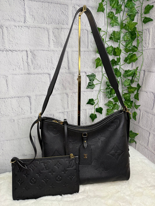 Louis Vuitton Carry All PM Empreinte Noir w/ Pouch