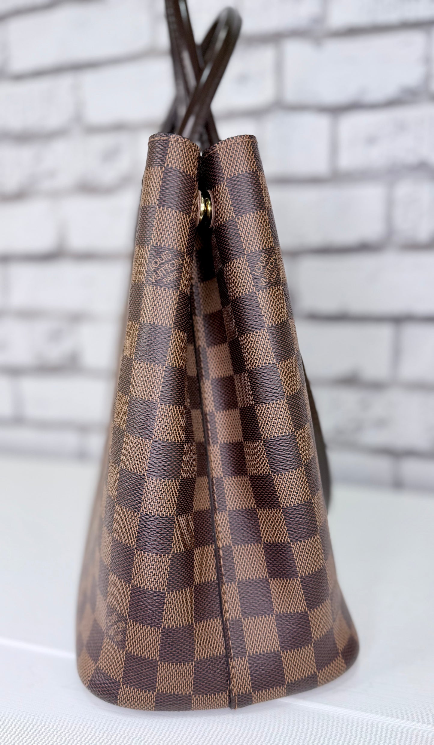 Louis Vuitton Kensington Tote (Damier Ebene) - Very Good