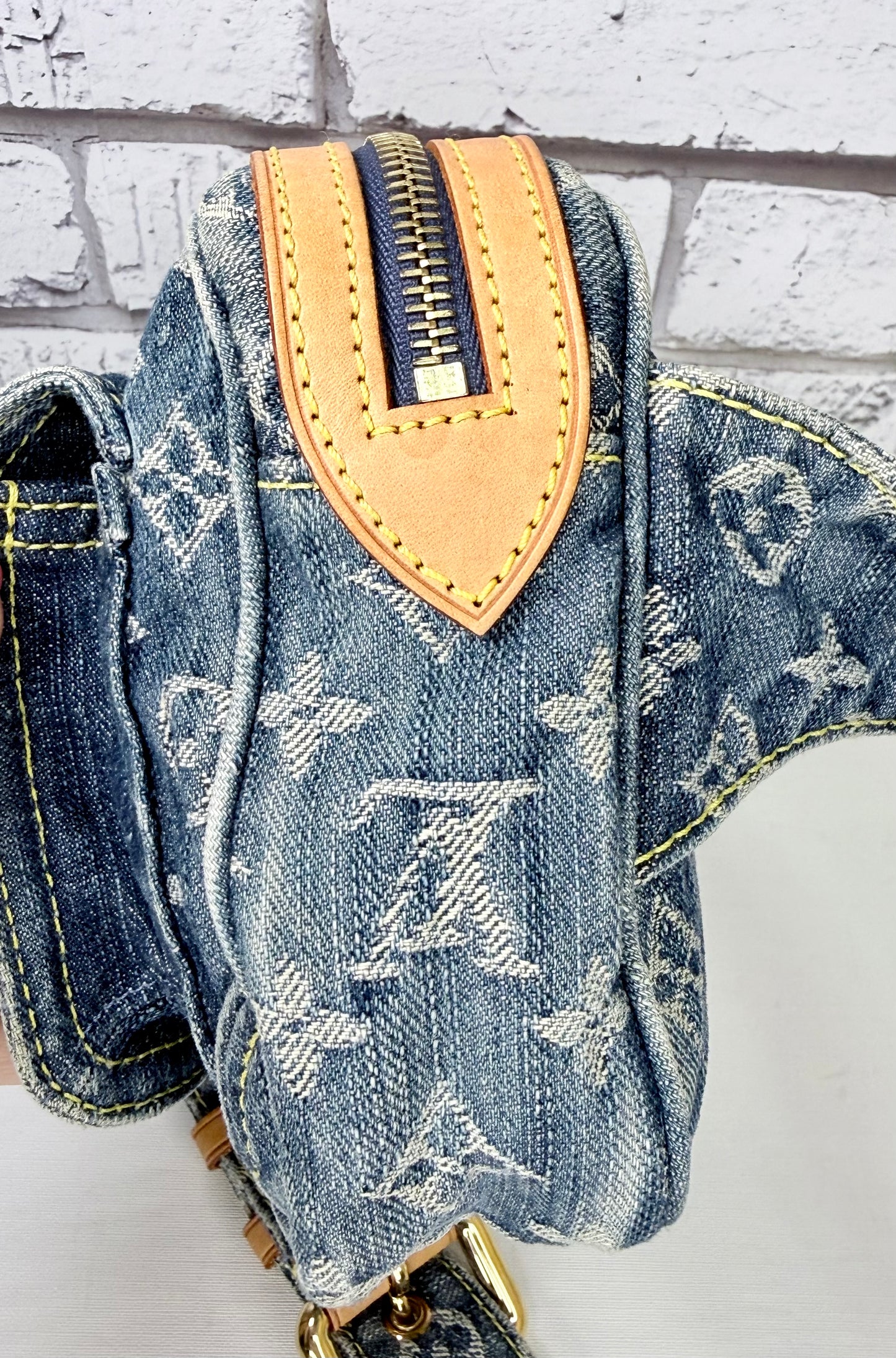 Louis Vuitton Monogram Denim Blue Bum Bag - Great/Excellent
