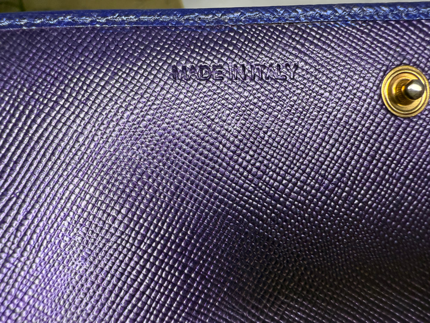 Prada Saffiano Leather Continental Long Wallet - Metallic Bicolor