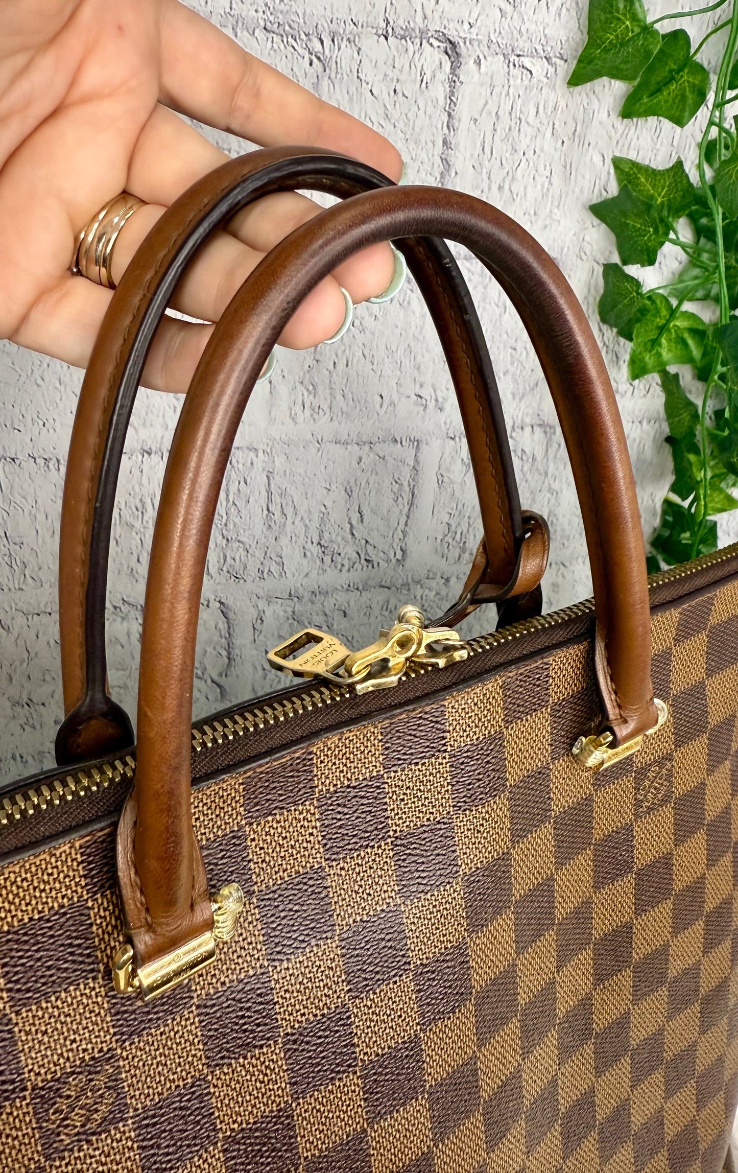 Louis Vuitton Damier Ebene Belmont Zip Tote