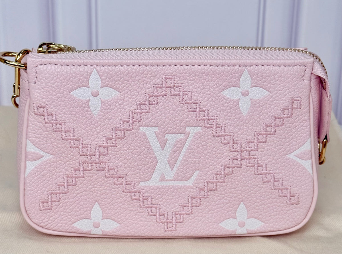 Louis Vuitton Broderies Mini Pochette Accessories (Pink) - New