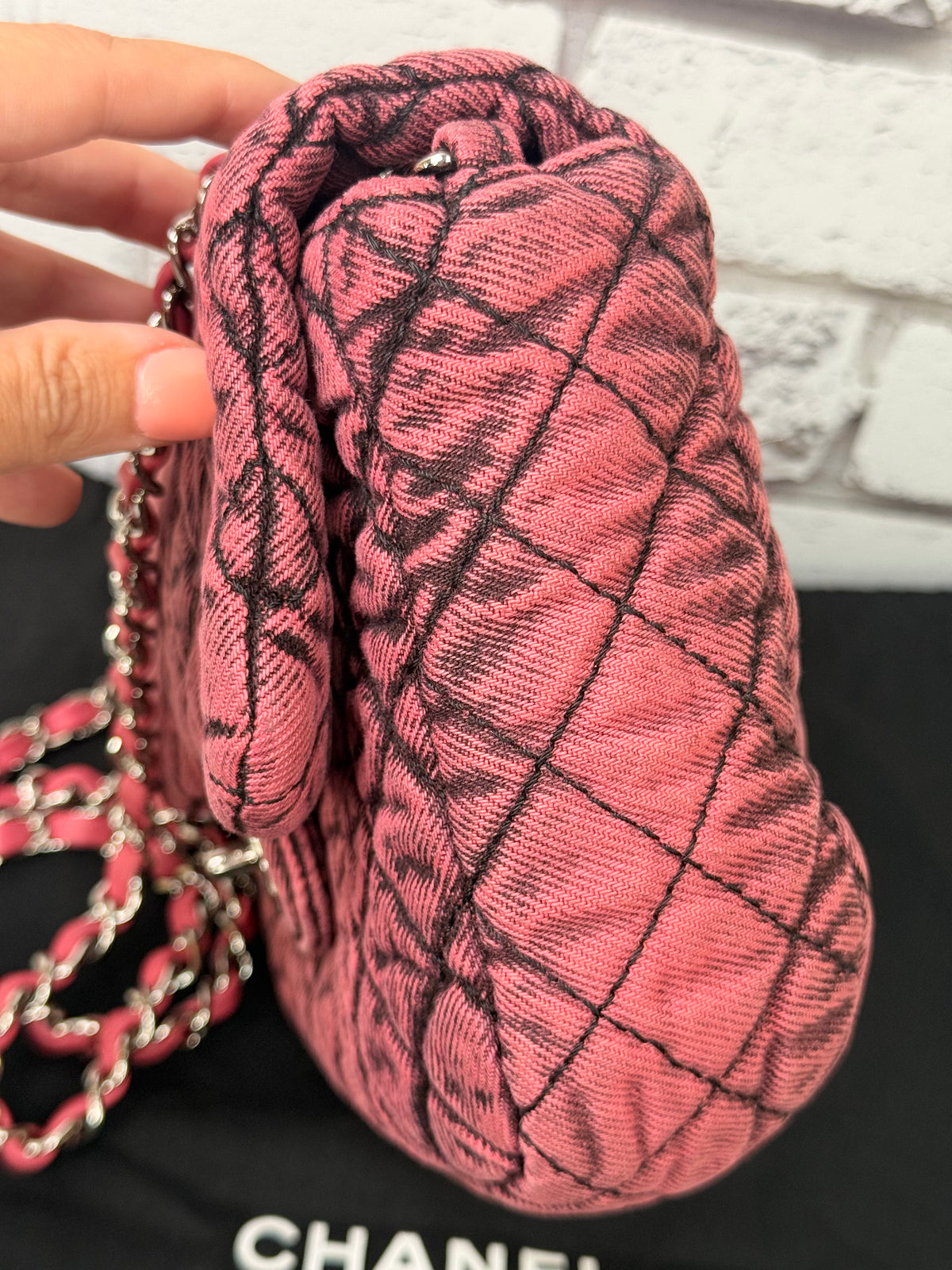 Chanel Denimpressions Small Flap Bag (Pink Washed) - Excellent/Like New
