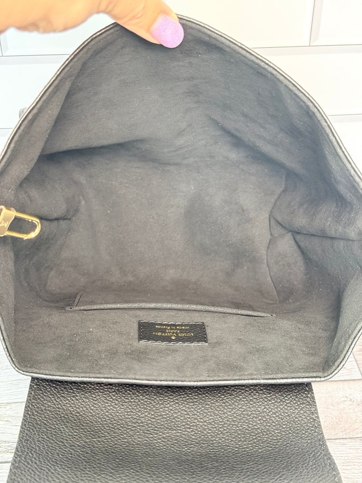 Louis Vuitton Empreinte Leather Backup Backpack (Black) - Pristine