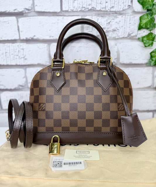 Louis Vuitton Damier Ebene Alma BB - Excellent