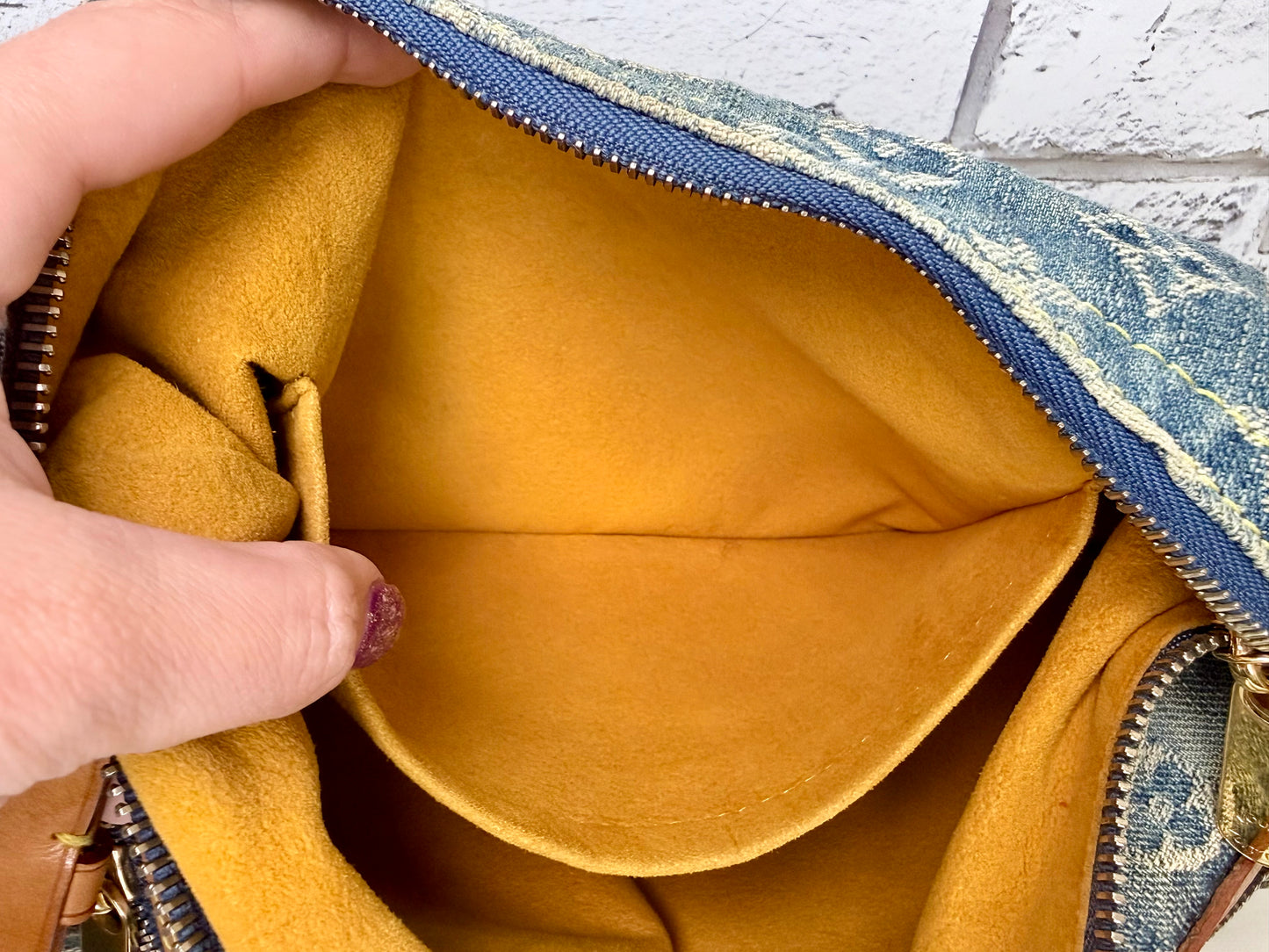 Louis Vuitton Monogram Denim Baggy PM - Great