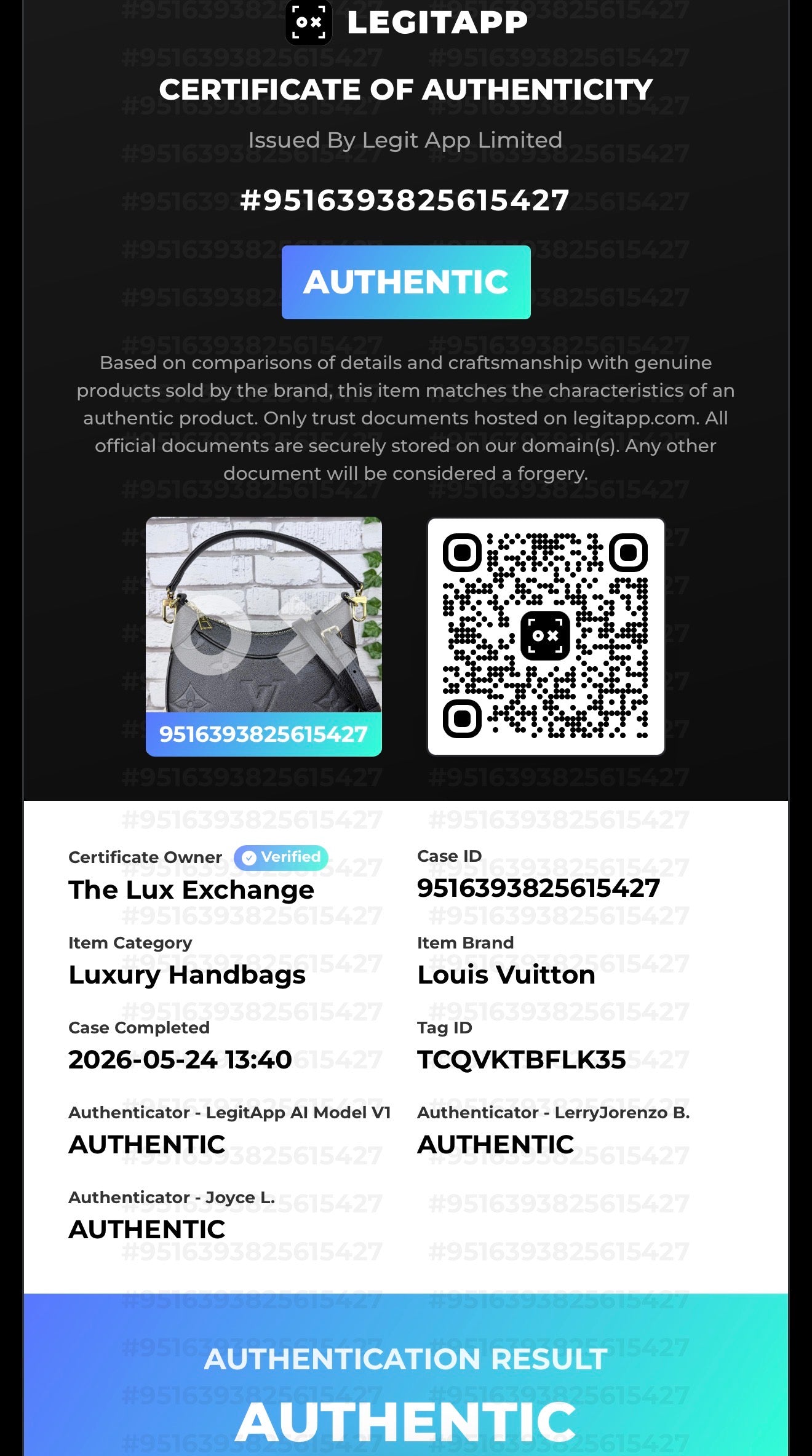 Louis Vuitton Empreinte Bagatelle (Black) - Like New/Unused