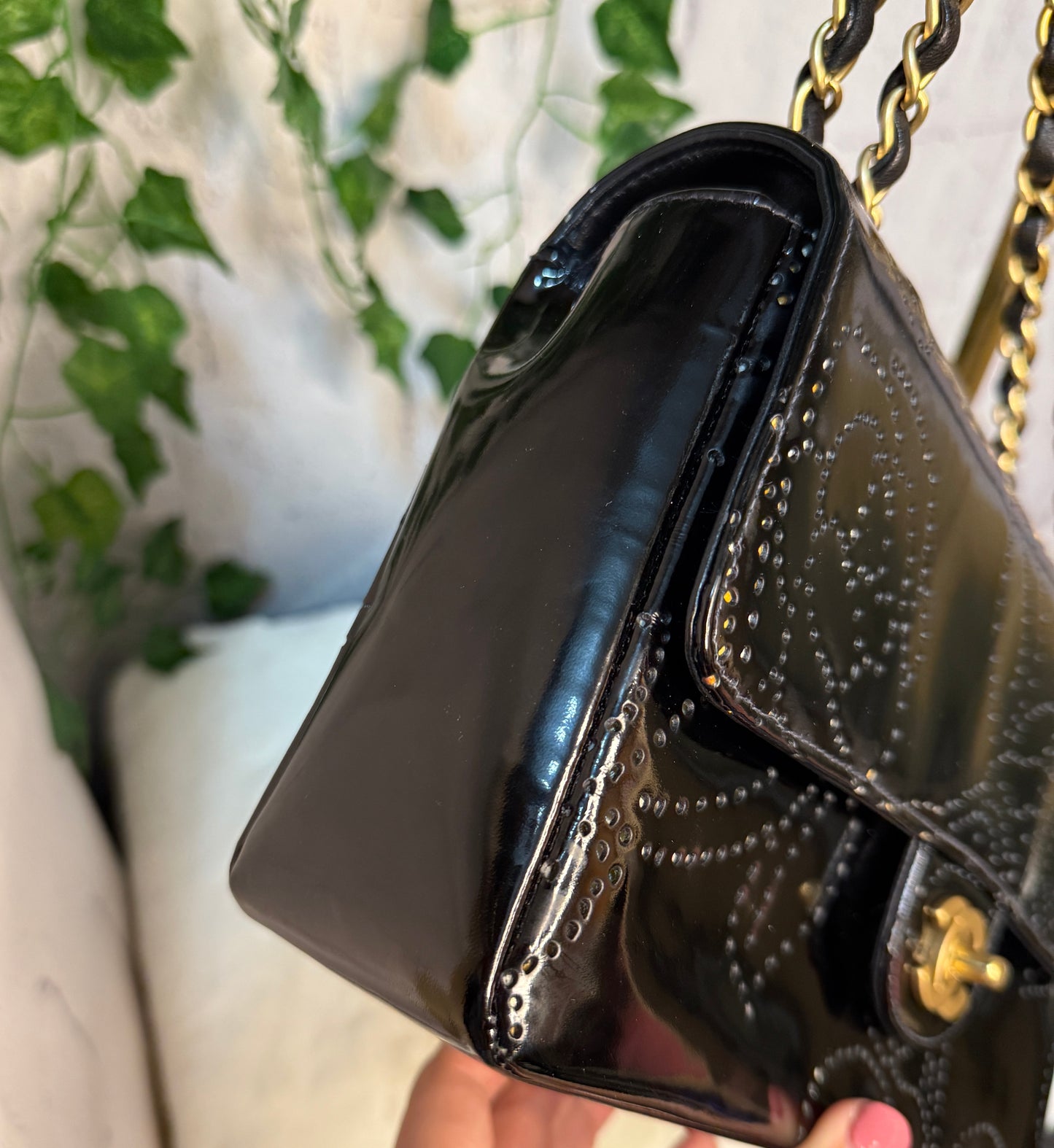 Vintage Chanel Perforated Camellia
