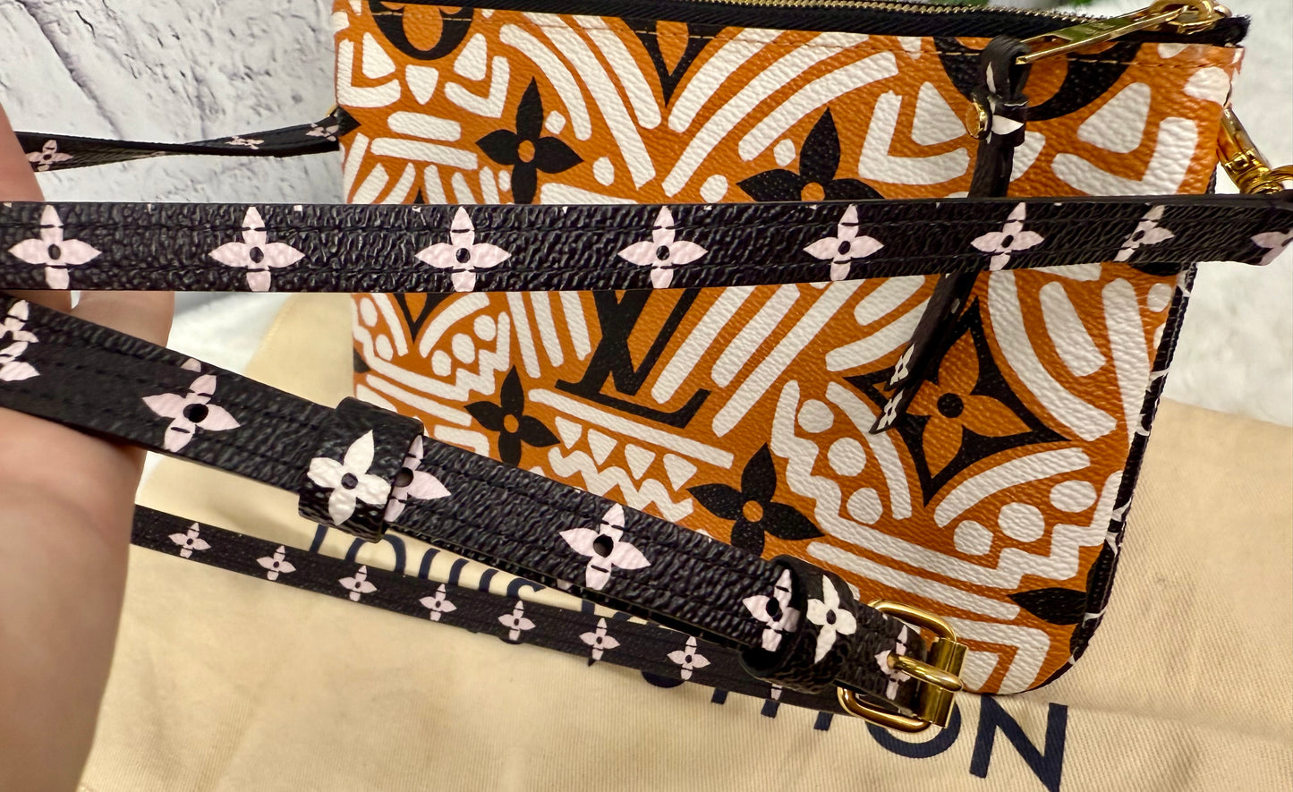 Louis Vuitton Limited Edition Crafty Double Zip Pochette