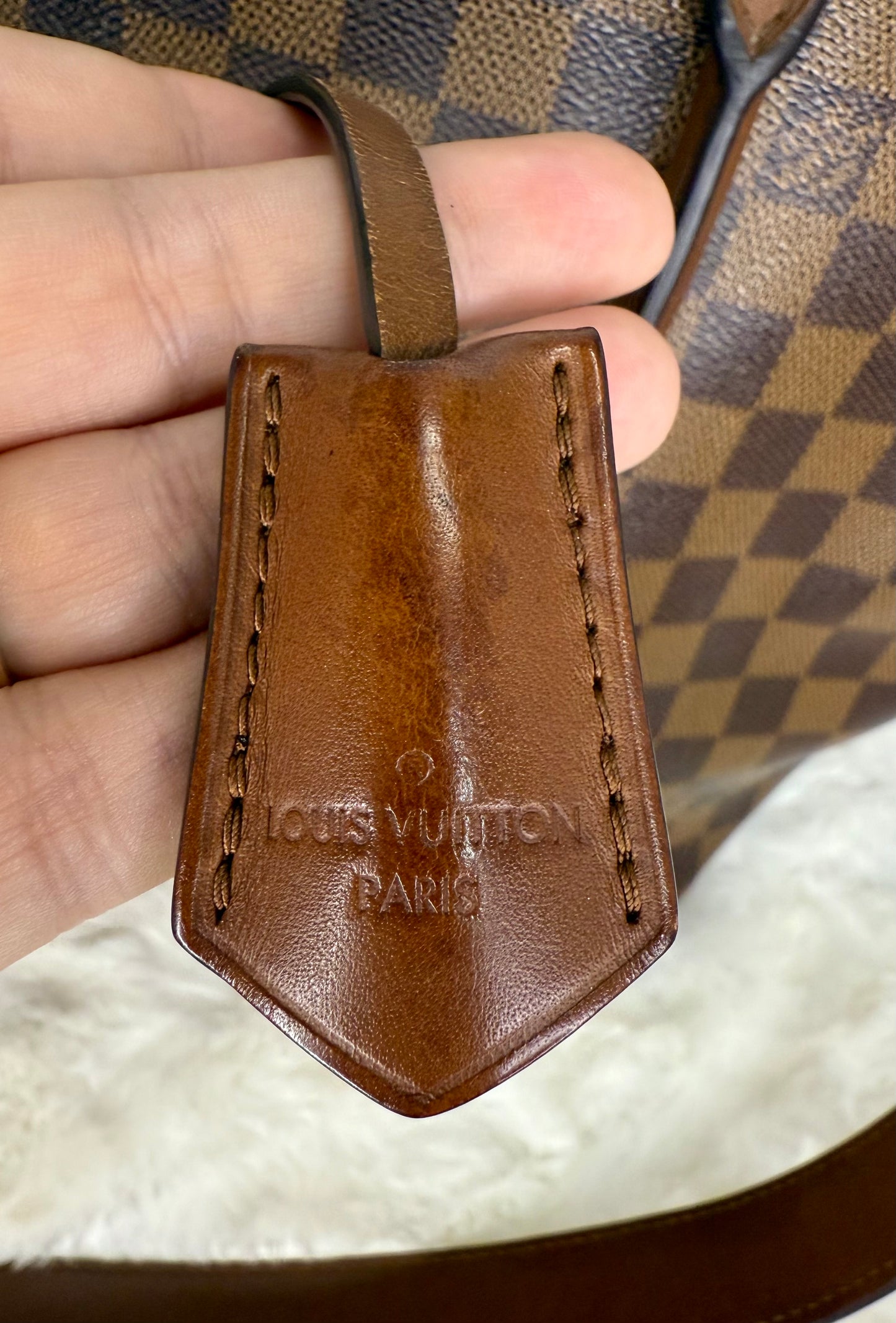 Louis Vuitton Damier Ebene Belmont Zip Tote