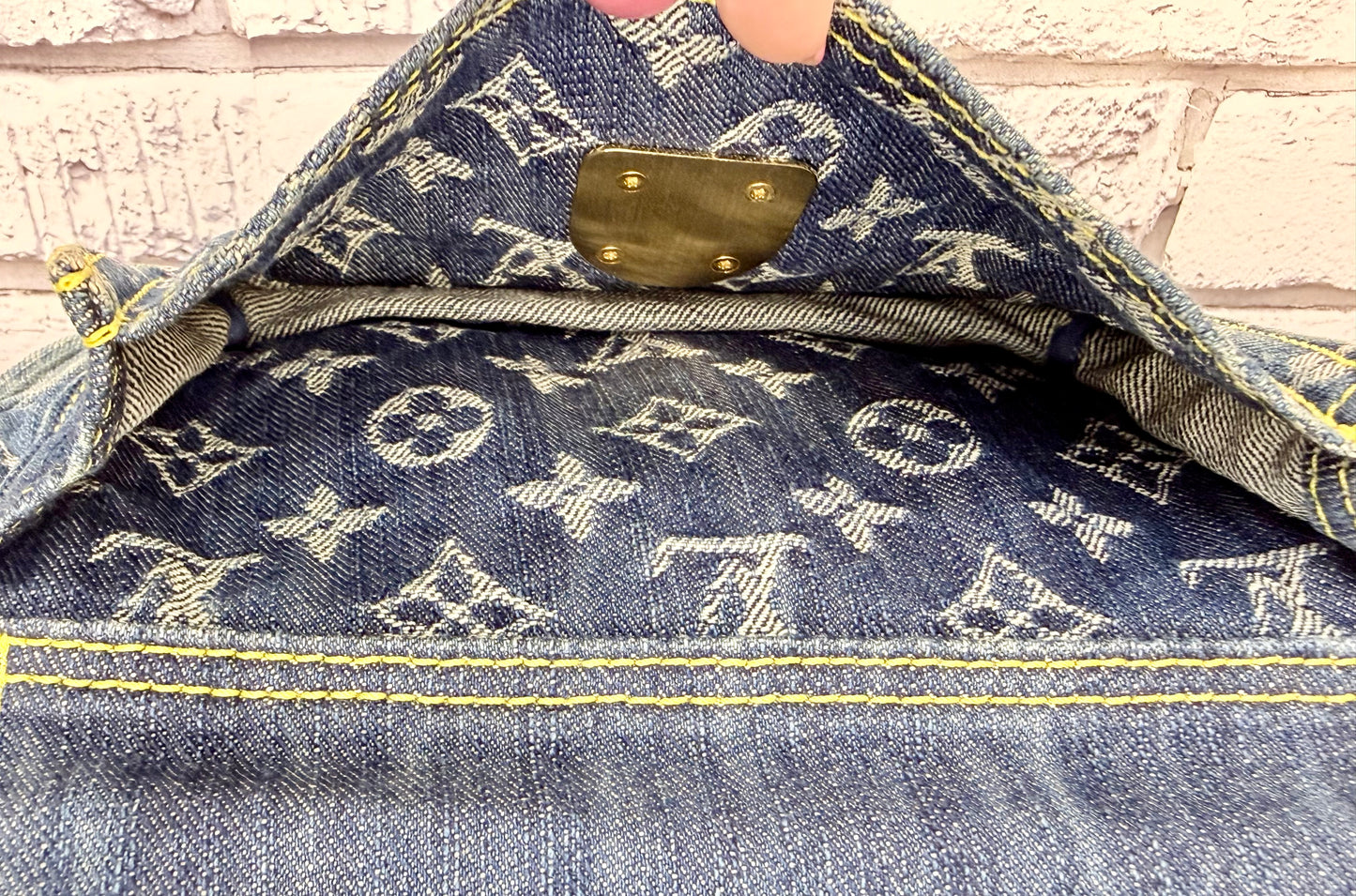 Louis Vuitton Monogram Denim Blue Bum Bag - Great/Excellent