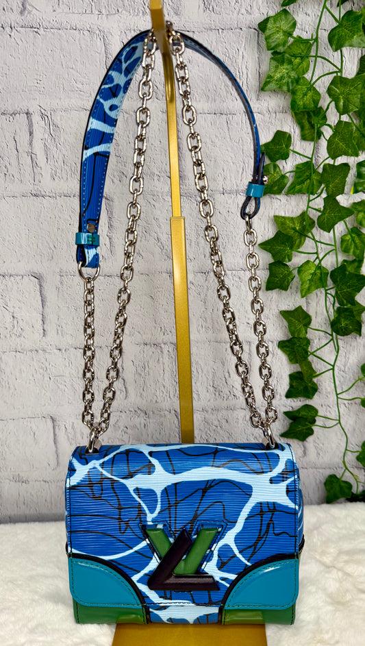 Louis Vuitton Limited Edition Epi Aqua Twist PM