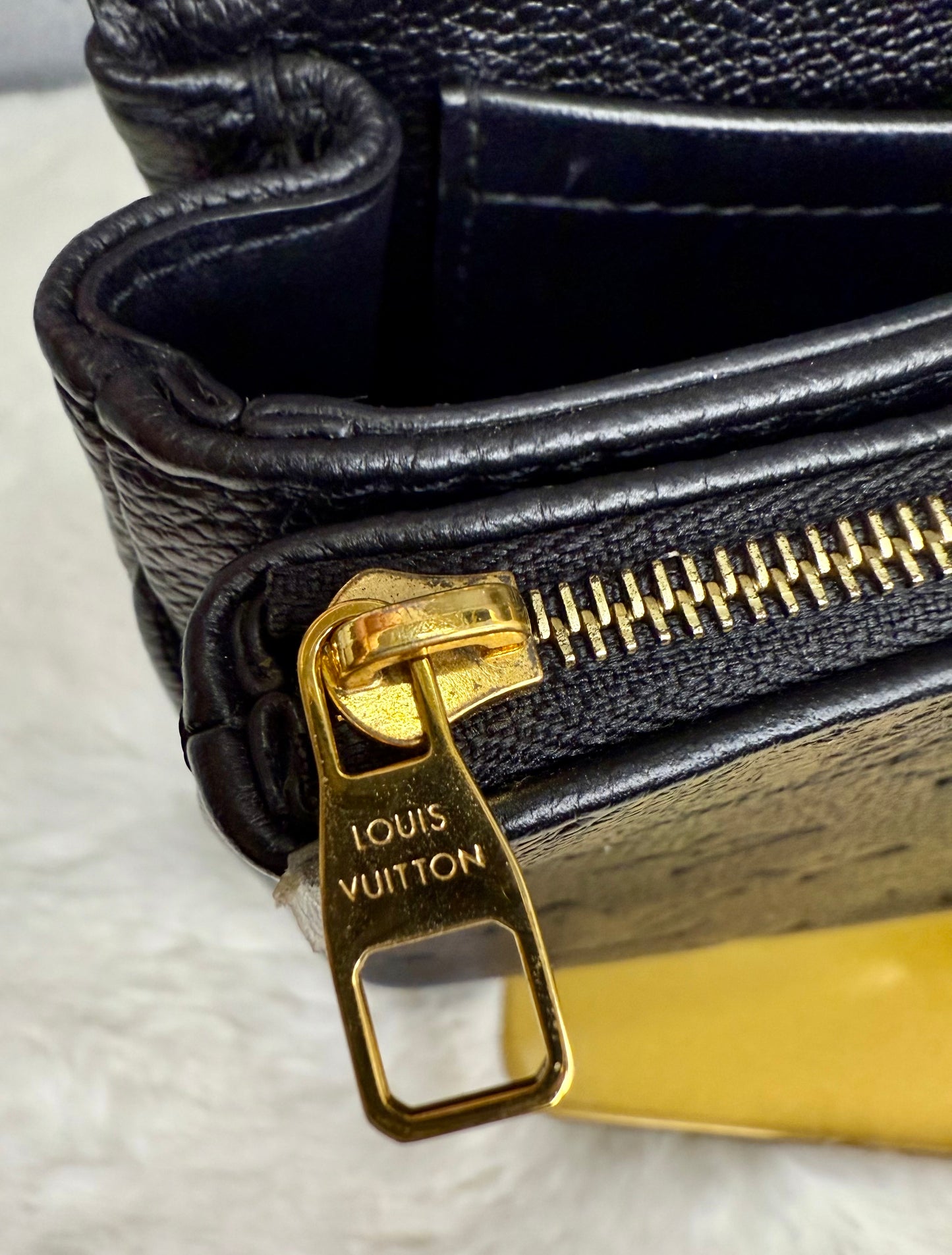 Louis Vuitton Black Empreinte Leather Marceau