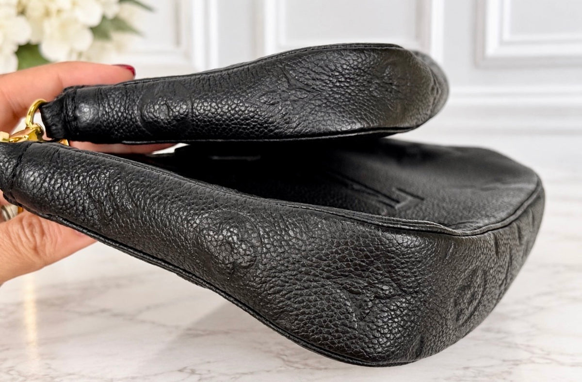 Louis Vuitton Empreinte Leather Multi Pochette (Black) - Super Excellent