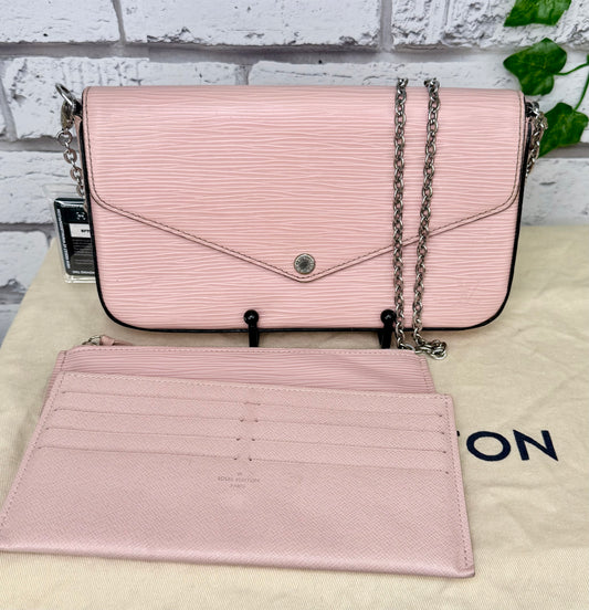 Louis Vuitton Epi Leather Felicie w/ Inserts (Light Pink) - Very Good