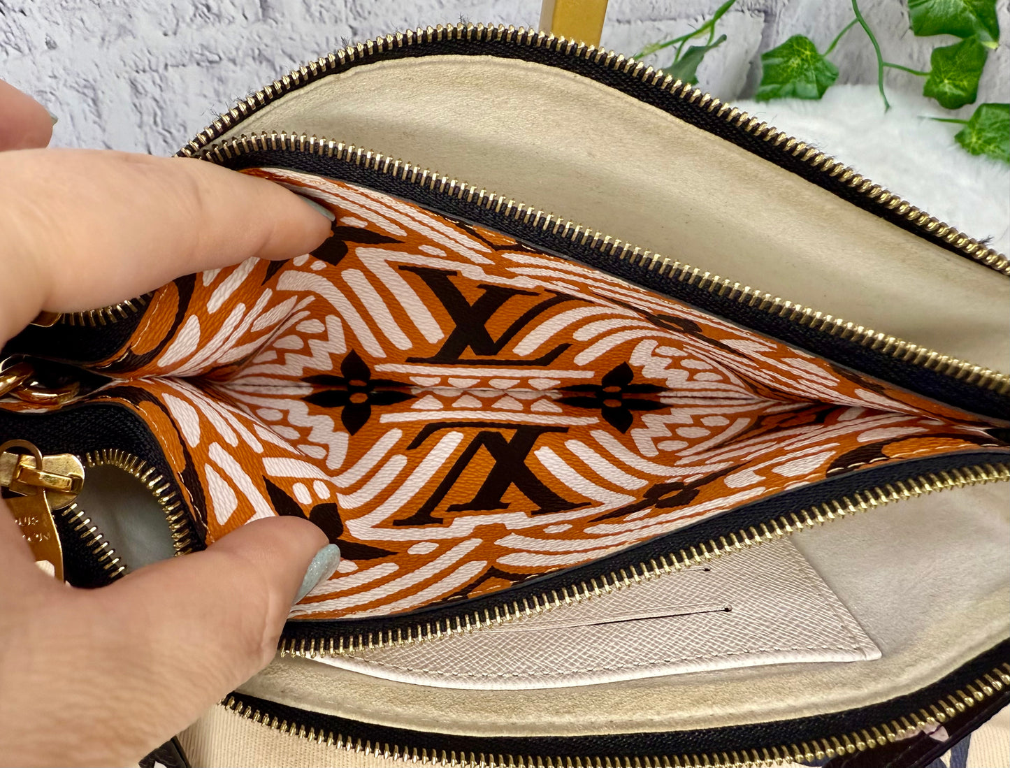 Louis Vuitton Limited Edition Crafty Double Zip Pochette