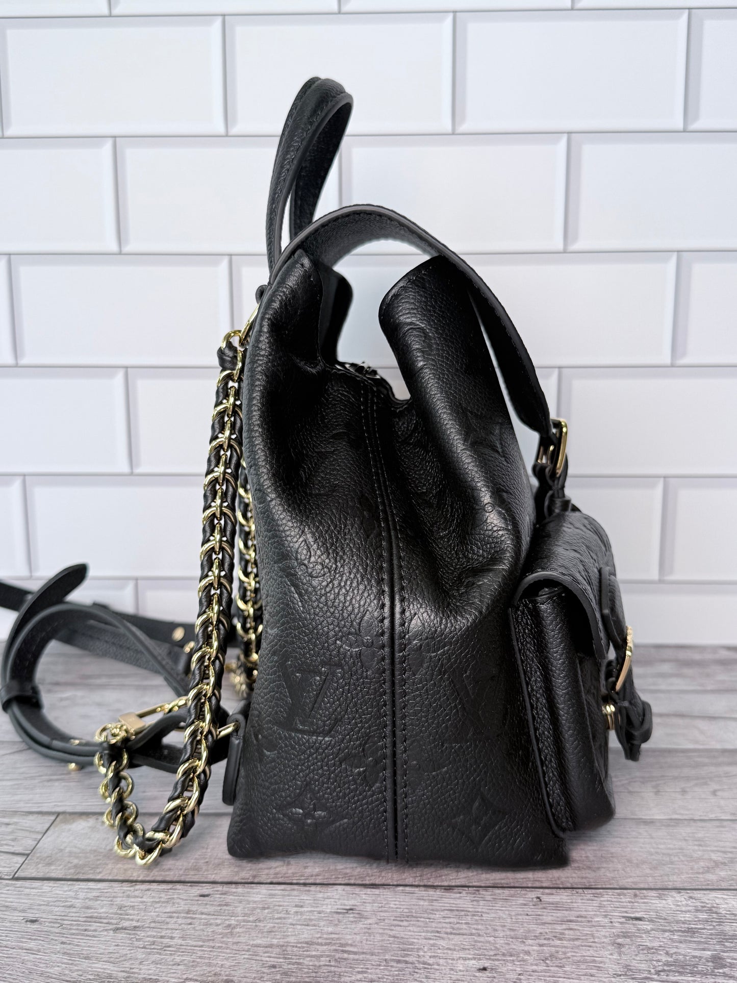 Louis Vuitton Empreinte Leather Backup Backpack (Black) - Pristine