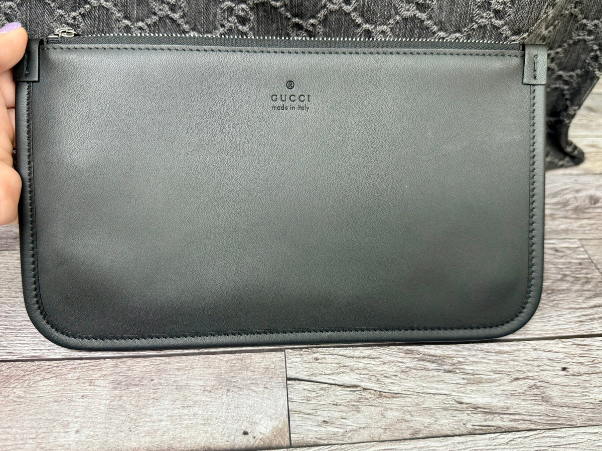 Gucci Denim Ophidia Large Shopper Tote (Black) - Like New