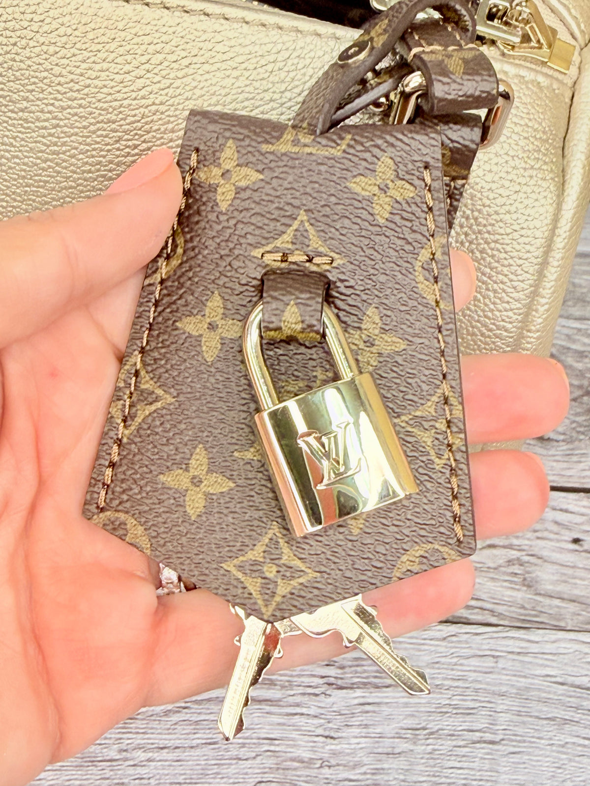 Louis Vuitton Express PM (Platinum - Champagne Gold Metallic) - Like New