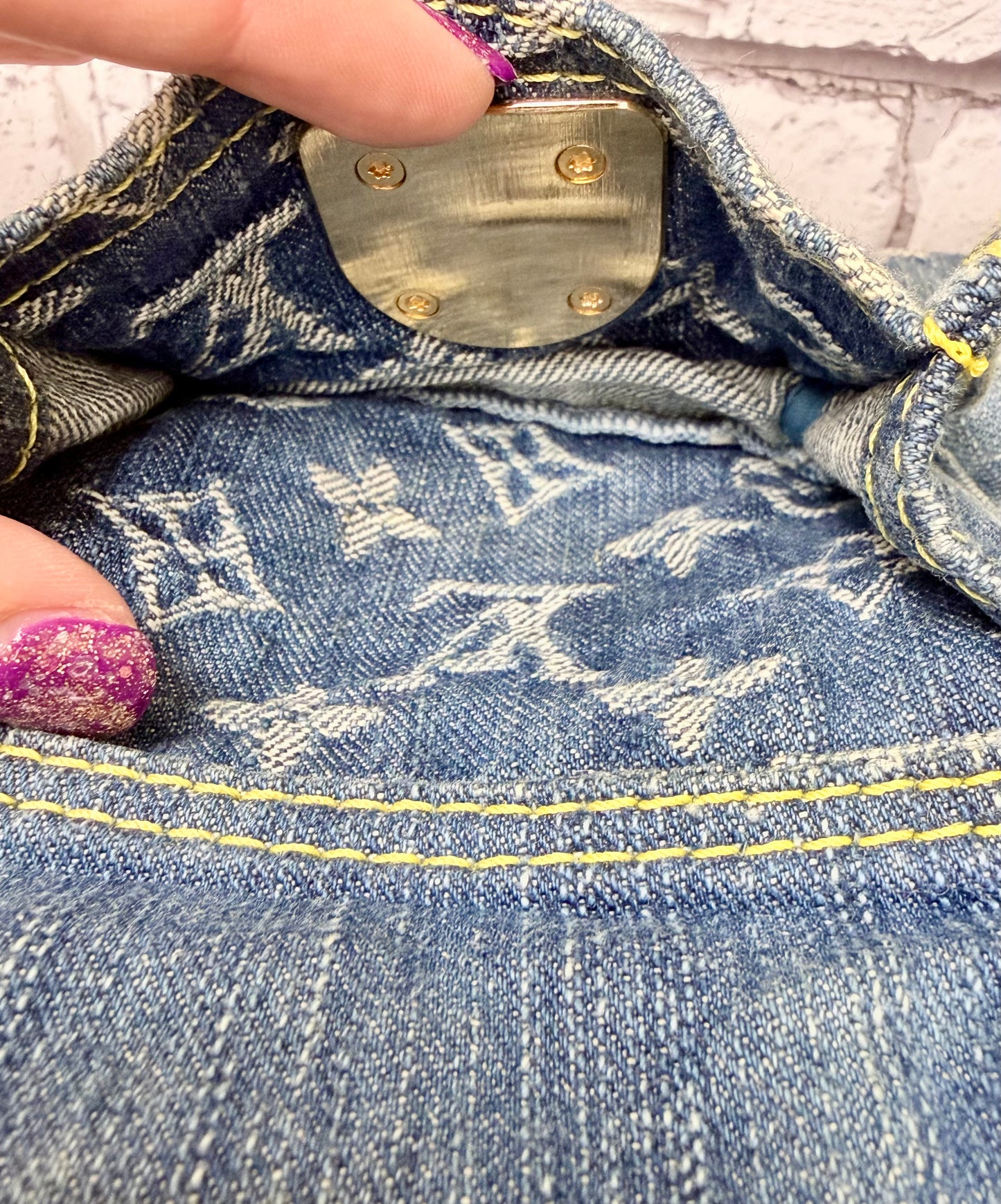 Louis Vuitton Monogram Denim Baggy PM - Great