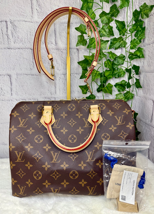 Louis Vuitton Monogram Speedy 30 Bandouliere