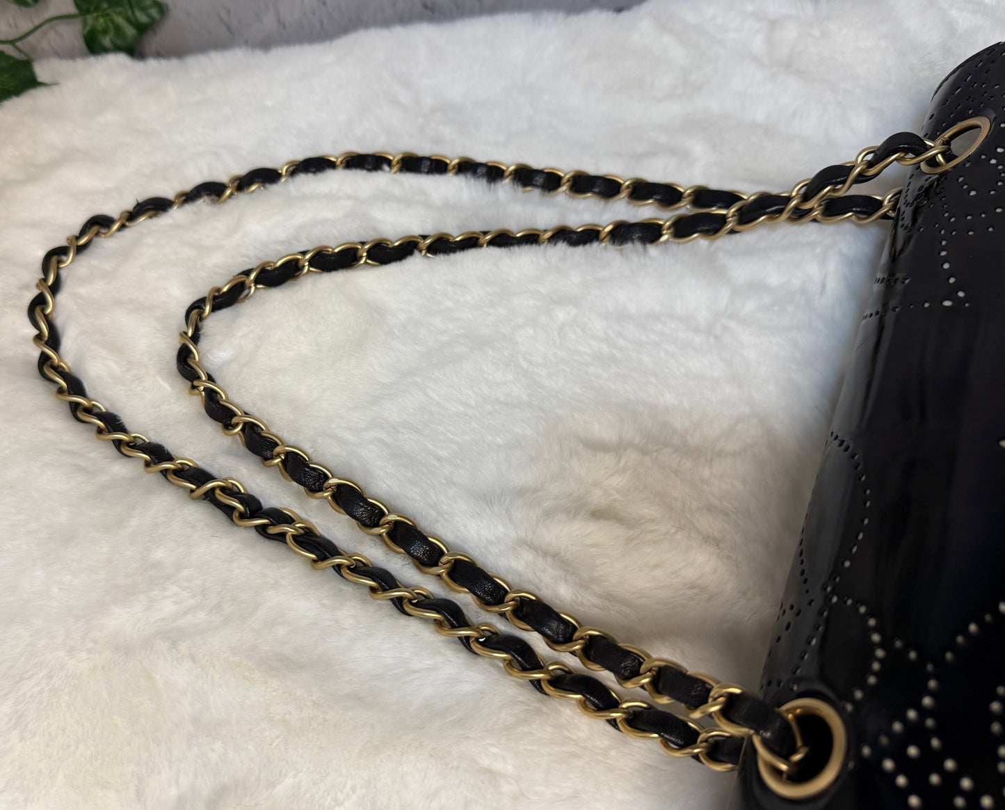 Vintage Chanel Perforated Camellia