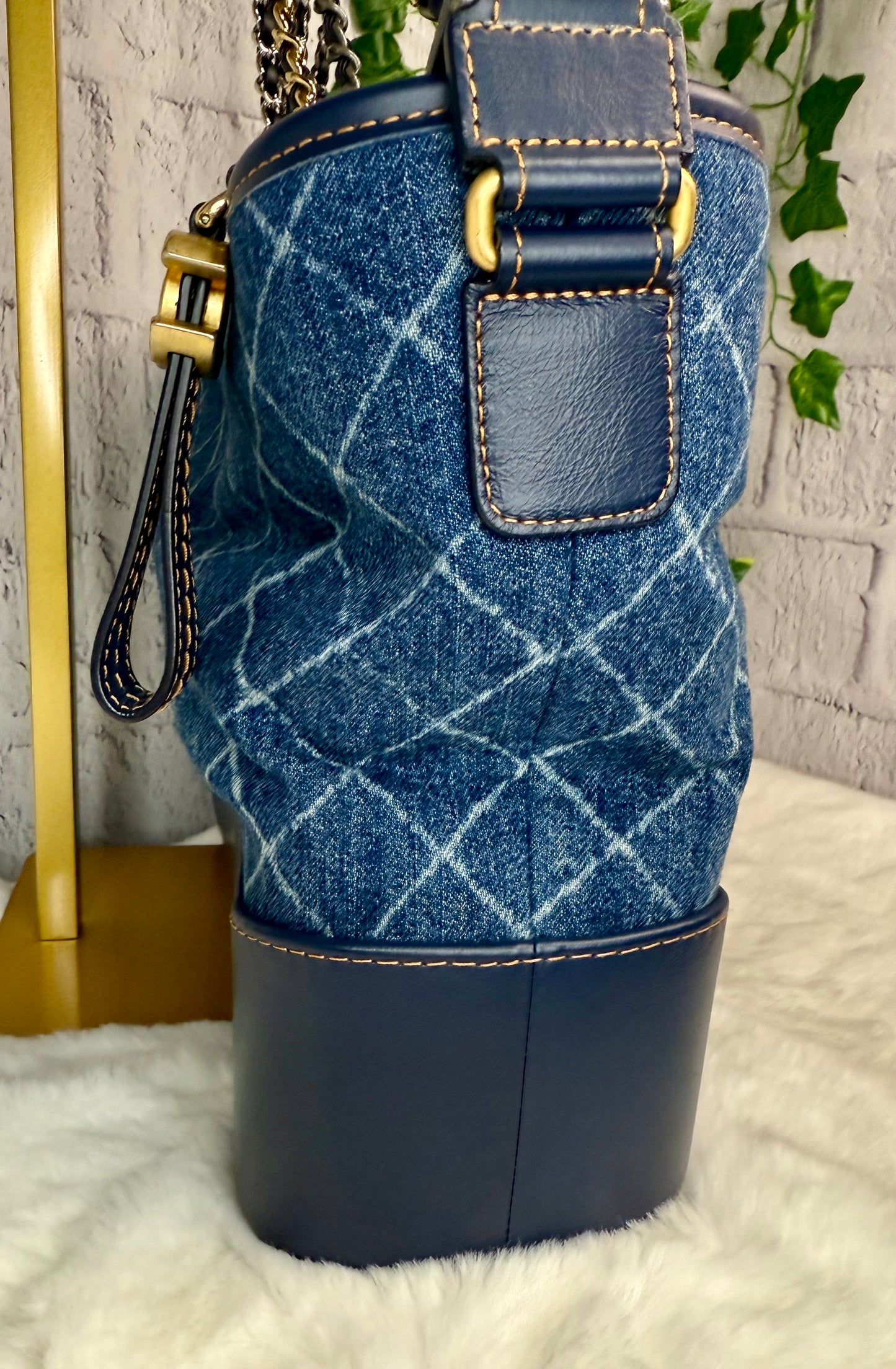 Chanel Denim Gabrielle Zip Hobo Large