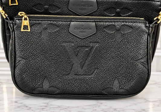 Louis Vuitton Empreinte Leather Multi Pochette (Black) - Super Excellent