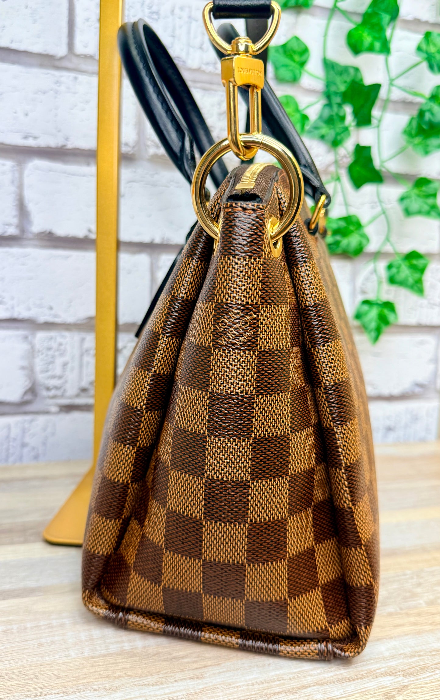 Pre-Owned Louis Vuitton Damier Ebene Odeon PM Tote