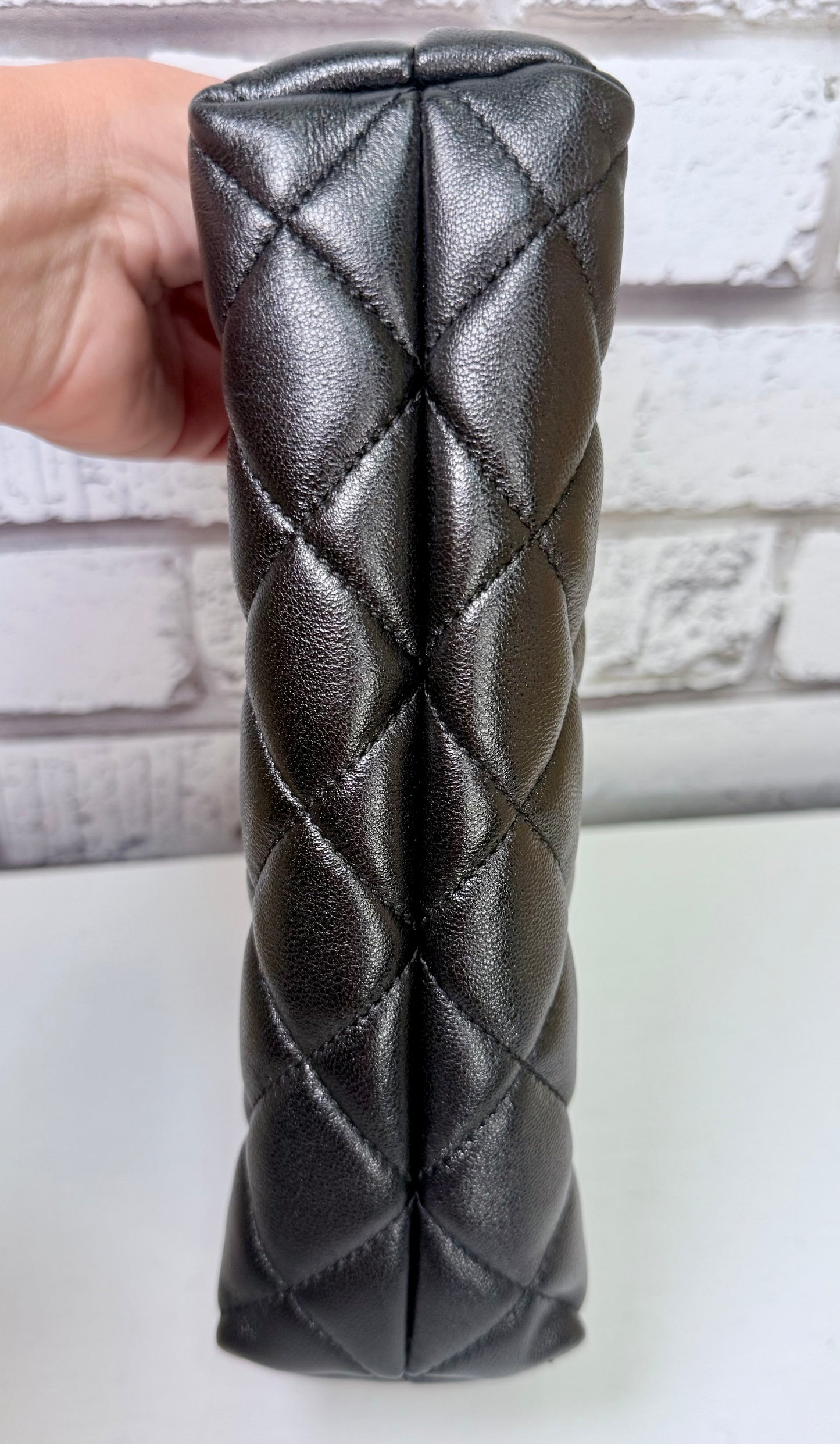 YSL Nappa Leather iCare Tote Bag Medium (Black) - Pristine