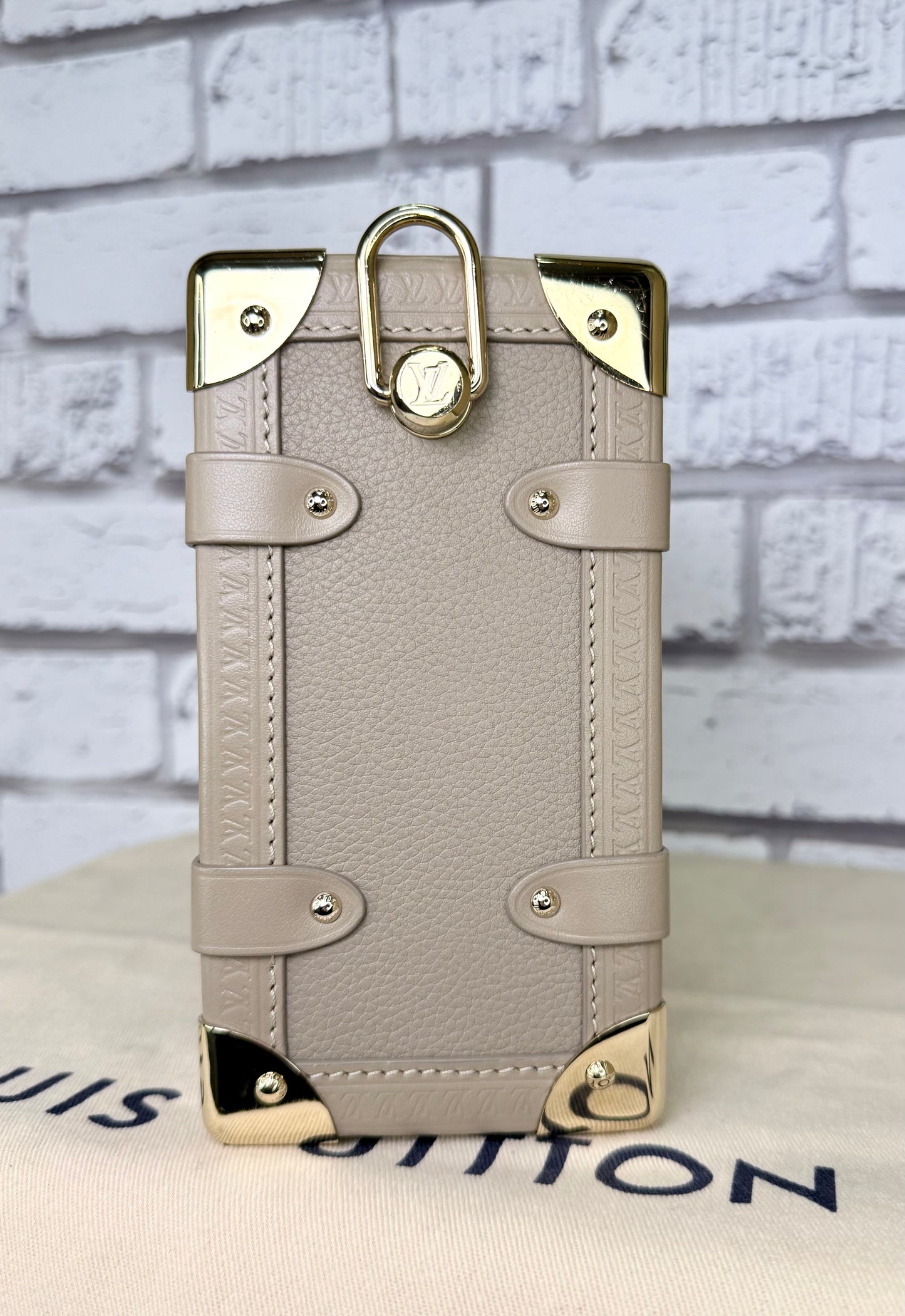 Louis Vuitton Side Trunk MM (Taupe) - Excellent