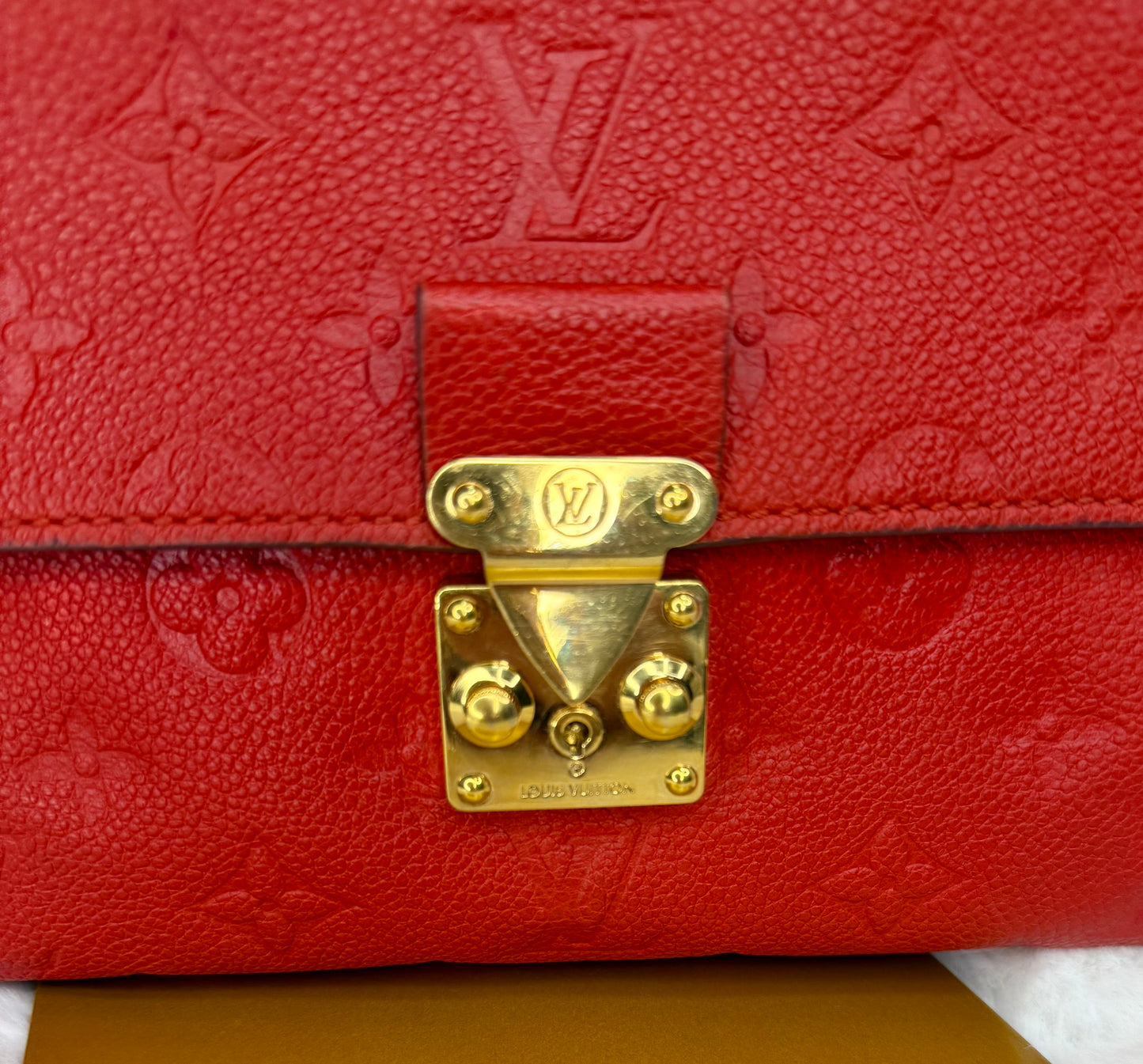 Louis Vuitton Cerise Empreinte Leather Fascinate
