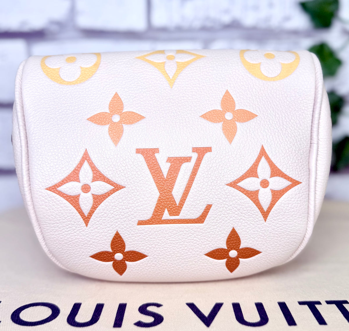 Louis Vuitton “By The Pool” Leather Mini Bum Bag (Cream/Saffron Ombre) - Excellent