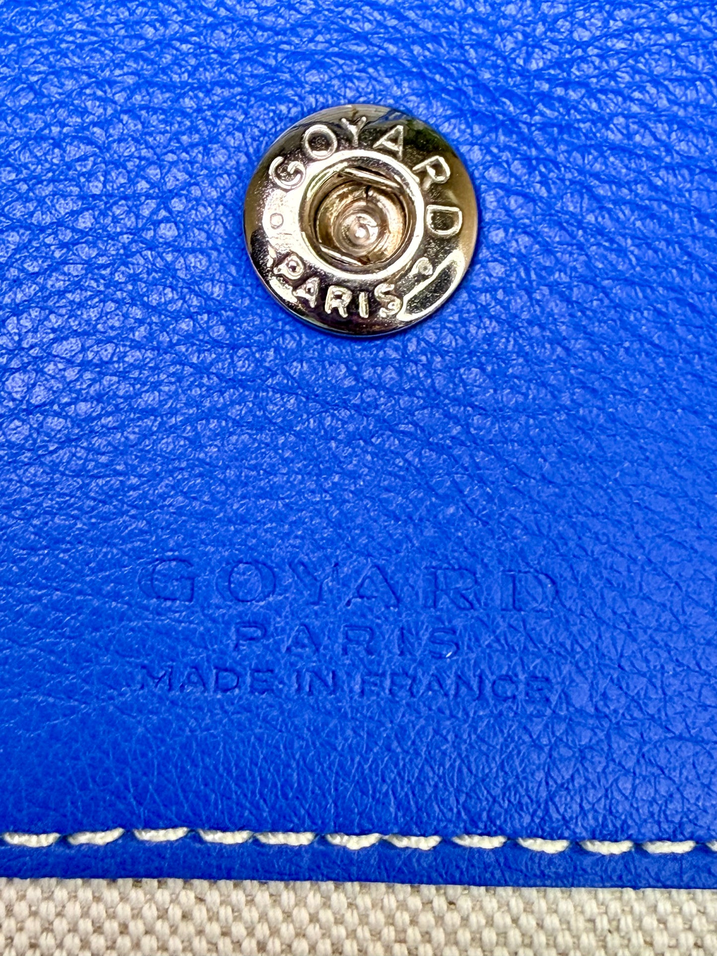 Preowned GOYARD St Louis PM Tote w/ Pouch - Sky Blue