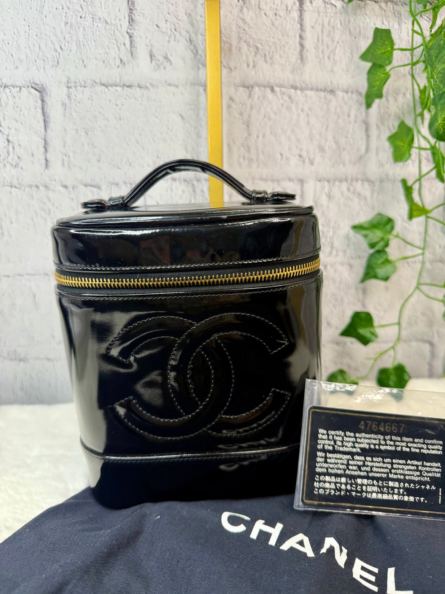 Vintage CHANEL Patent Leather Vanity Case