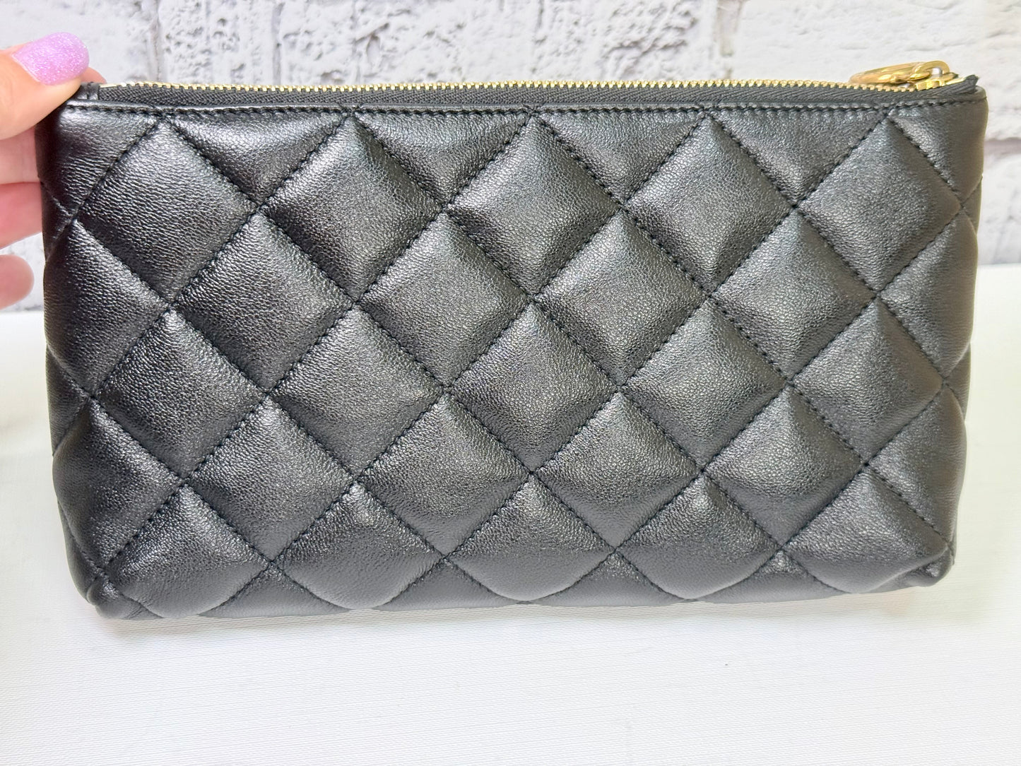 YSL Nappa Leather iCare Tote Bag Medium (Black) - Pristine