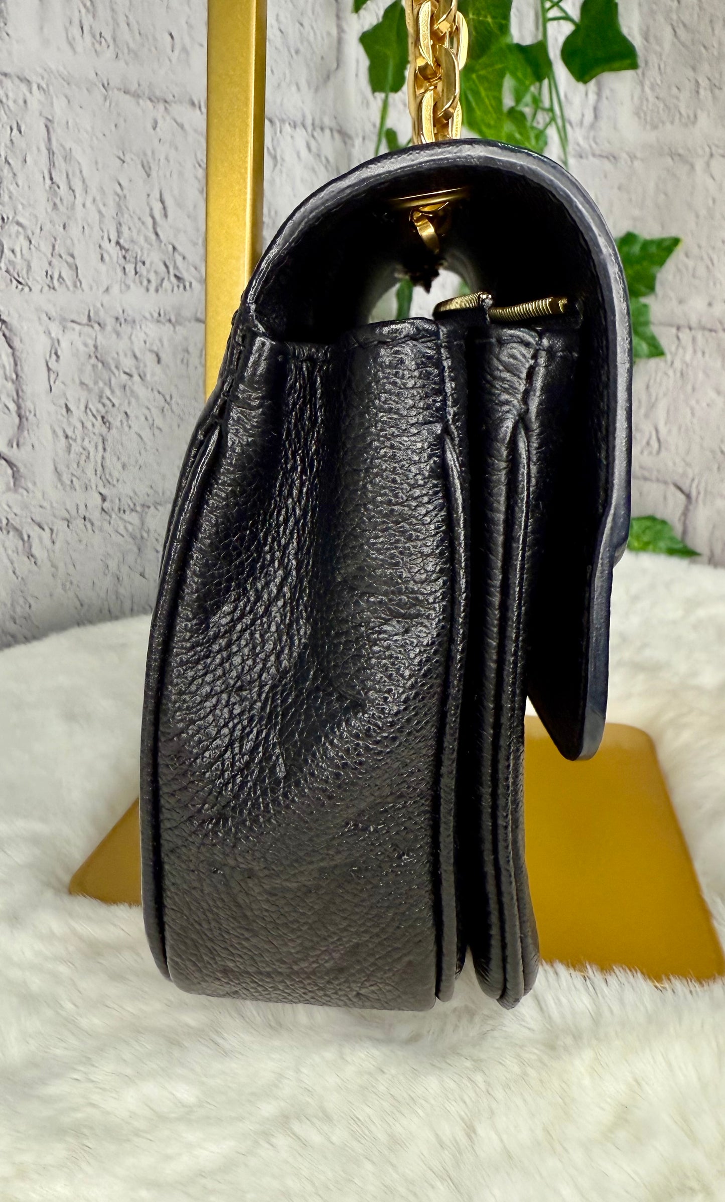 Louis Vuitton Black Empreinte Leather Marceau