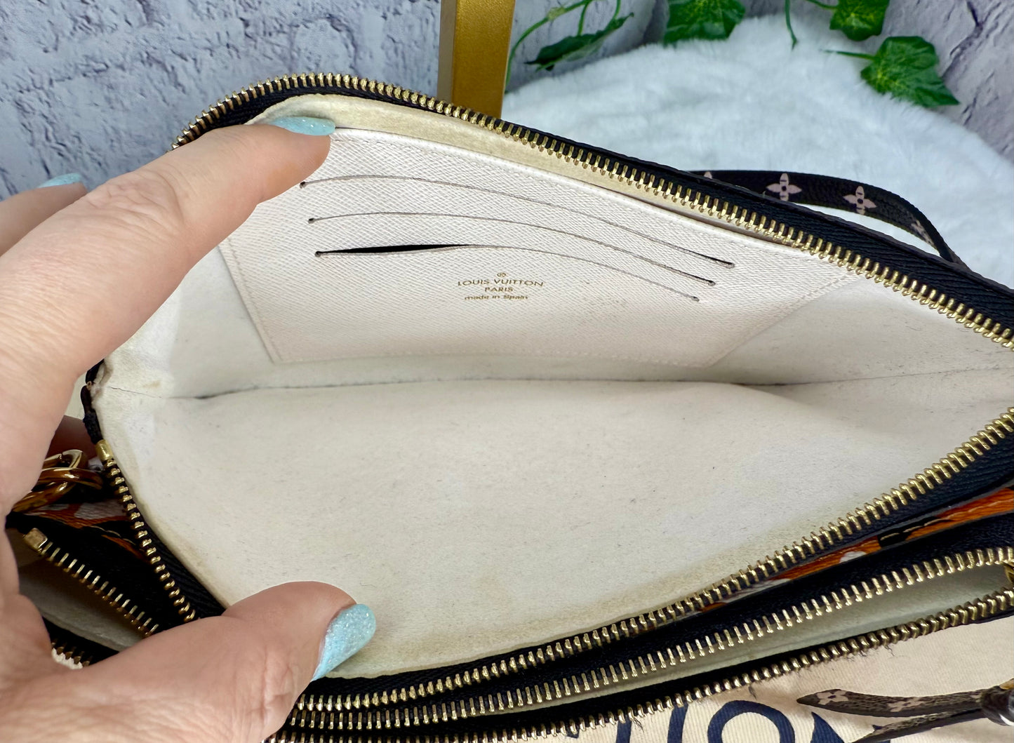 Louis Vuitton Limited Edition Crafty Double Zip Pochette